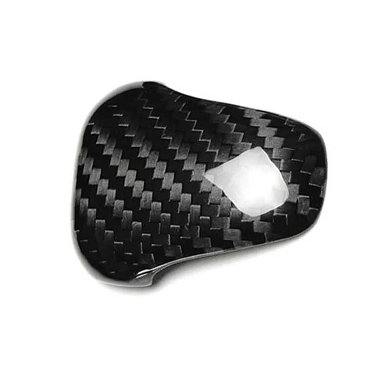 

For Subaru Crosstrek Impreza 2024-2025 Carbon Fiber Real Hard Car Gear Shift Head Cover Sticker Interior Accessory