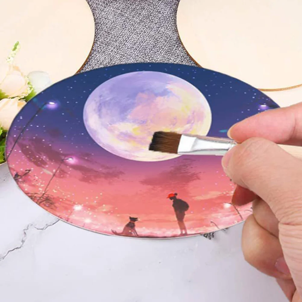 

15pcs Unfinished Ovals 4X6In Blank Oval Slices For Diy Crafts Painting Craft Wood Pieces Wooden Plaques Home Decor Wood Craft