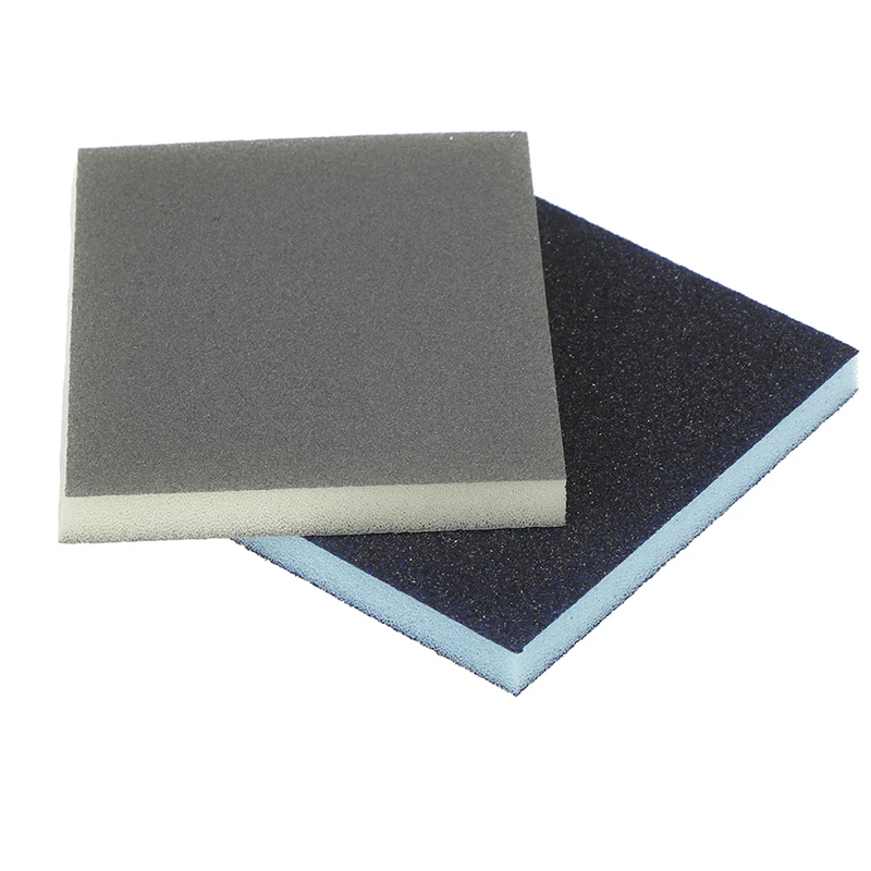 Almohadilla de bloque de esponja de lijado de pulido, papel de lija surtido, herramienta abrasiva de 120x100x12mm, Color aleatorio, 2 piezas, 120-1000grit, envío directo