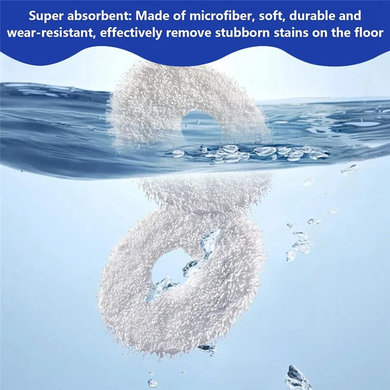 A006-Wiping Cloths Accessories For Dreame L20 Ultra, Cleaner For Dreame L10s Ultra, Washable Microfibre Wet Mop Pad Spare Parts