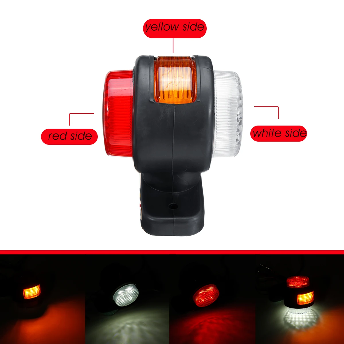 Feux de camion à 11 LED, feu arrière de remorque, feu arrière, marqueur latéral, feux de tracteur, feux de signalisation, immuncaravane, 12V-24V