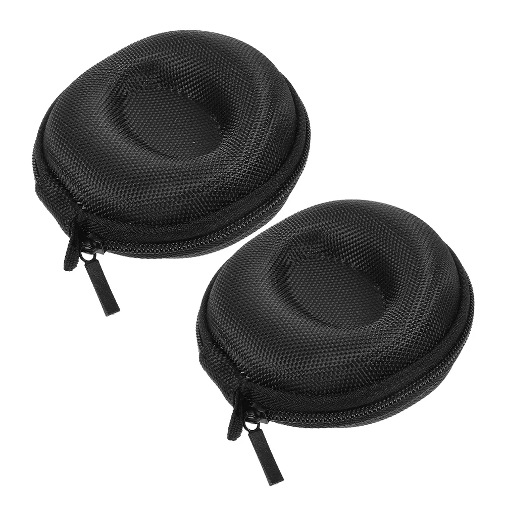 

2Pcs Travel Watch Case Shockproof Pressure Resistant Soft Interior Zipper Watch Organizer Portable Storage Box