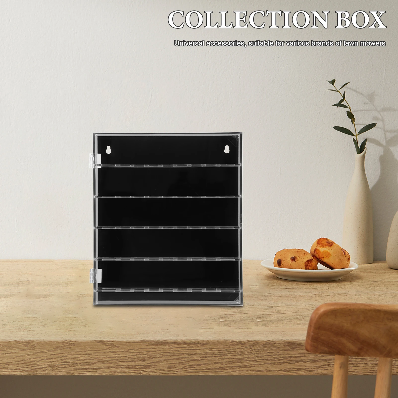 Acrylic Collection Box Coin Holders Display Case for Coins Challenge Badge Medal Clear Material Compact Storage Solution