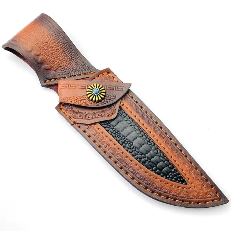 Brown Leather Hunting Knife Sheath 1