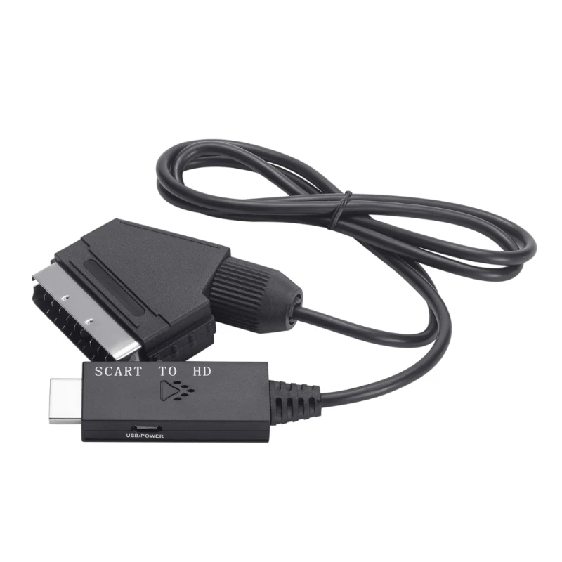 HDMI-compatible To SCART Converter Cable High Definition Adapter Cable 1080P /720p HDMI-Compatible Output Resolution