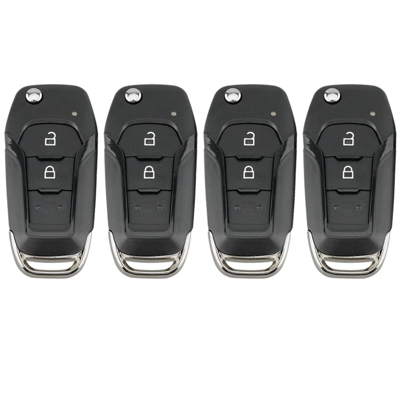 4X Car Smart Remote Key 2 Button 433Mhz Fit For Ford Ranger F150 2015 2016 2017 2018 Id49 Pcf7945p Eb3t-15K601-Ba