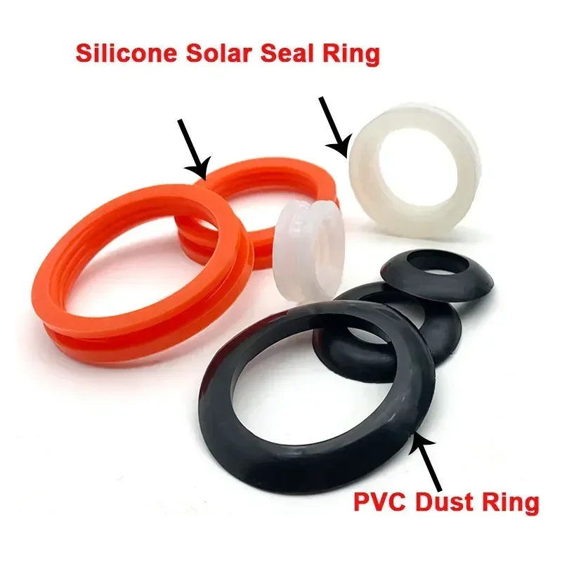 20/25/32/47/58/70mm Solar Sealing Ring Waterproof Ring Silicone Dust Ring Thickened Bottom Support Water Heater Accessories