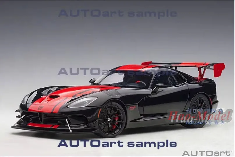 Autoart 1:18 DODGE VIPER ACR 2017, Modelo de Auto de Metal Fundido a Presión, Colección de Autos, Regalos para Aficionados