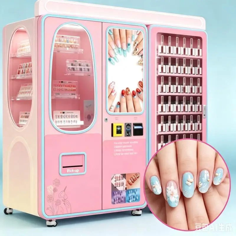 Cosmetics Vending Machine Customized Intelligent Beauty Product Retail Kiosk With Digital Display For Mall Shopping Center