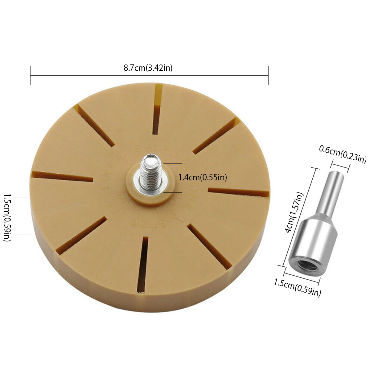 3.5 Pollici Decal Eraser Ruota Pneumatica Adesivo Per Auto Pellicola Colla di Rimozione Pin Stripe Strumento di Rimozione Adesivo Per Auto Strumento