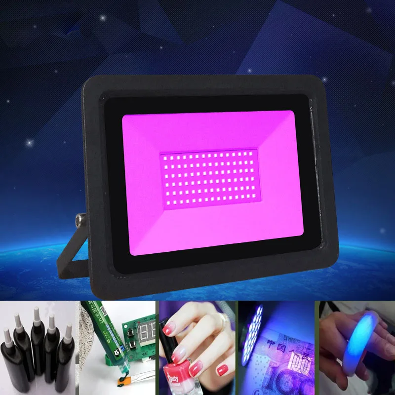 Ultraviolet UV Curing lamp 395nm 405nm 365nm 110V 220V for UV Glue 3D Printing Circuit Board Green Oil Resin Curing