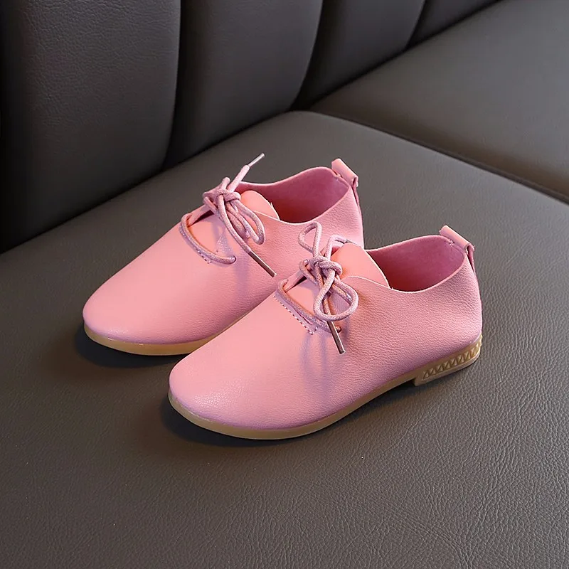 2022 Autumn New Fashion Girls Boys Children Leather Shoes Princess Sweet Anti-Slippery For Show Leather Shoes For Autumn 2022