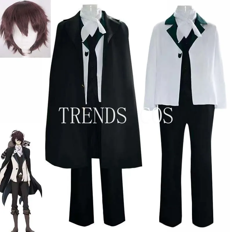 Anime BSD Edgar Allan Poe Cosplay Costume for Anime Comic Con Role Play Edgar Allan Poe Outfits Halloween Party Suit