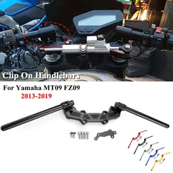 For Yamaha MT09 MT 09 Motorcycle Clip-On Risers Adjustable Handlebars Handle Bar Adapter MT-09 FZ09 2013- 2023 2019 2020 2021 22