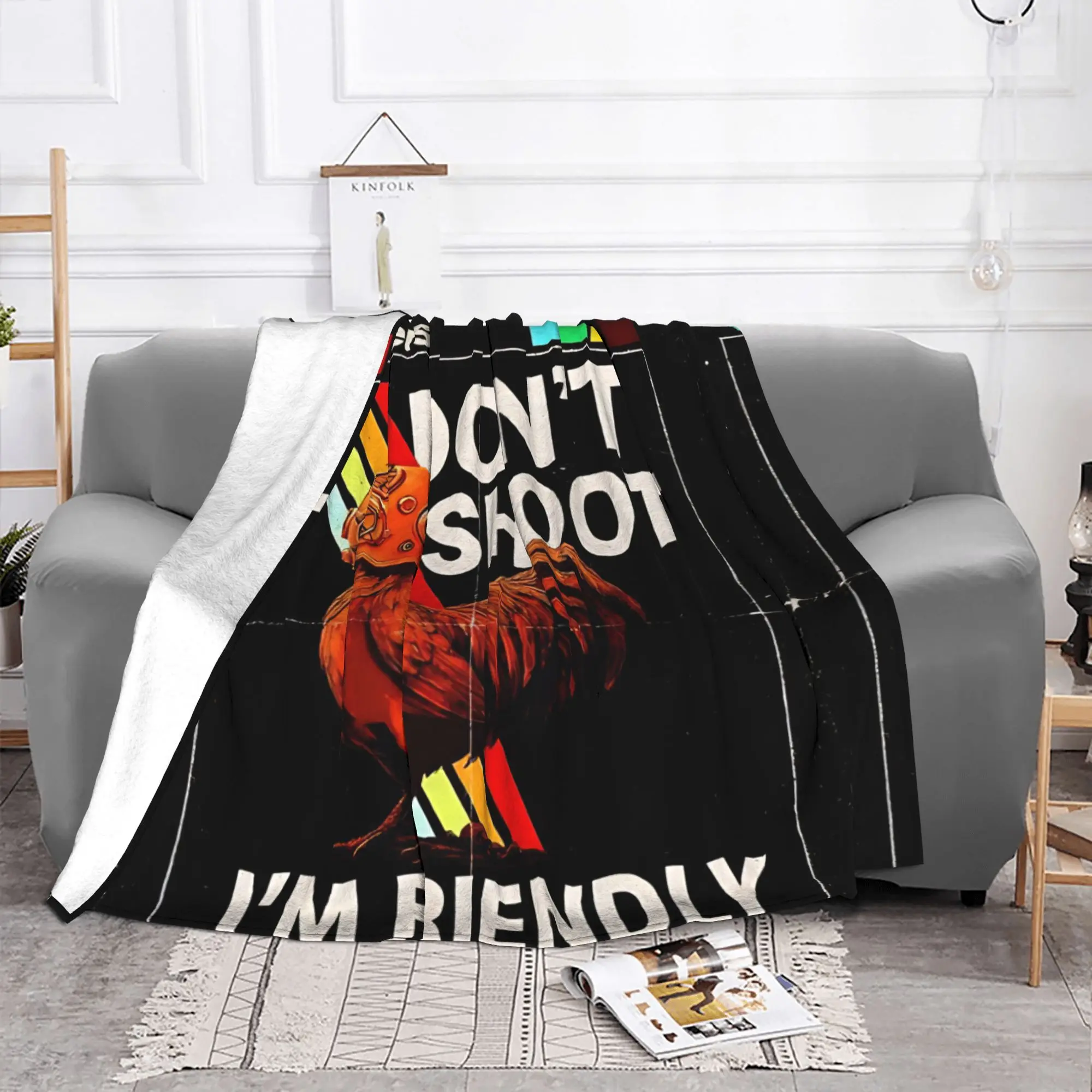 1PC Home Cute Room Decor Sci Fi Extraction Shooter Blanket Throw Blanket Arc Raiders Novelty Warm Blanket All Season