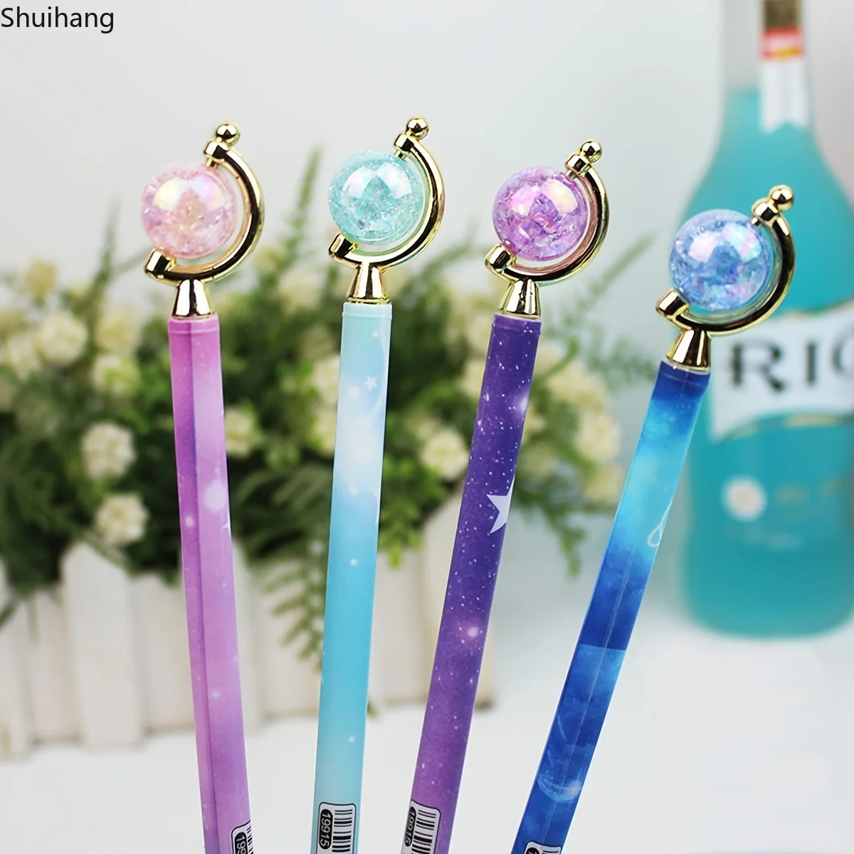 Dreamy Starry Glass Planet Gel Pens - A Set of 4, Perfect for Making Writing More Magical Cute  Stationery  Office Accessories