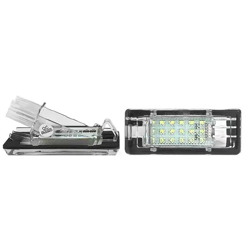 For Renault Captur Espace Fluence Scenic Latitude Laguna Modus Zoe 2pcs 6000K White LED License Number Plate Lights Lamps