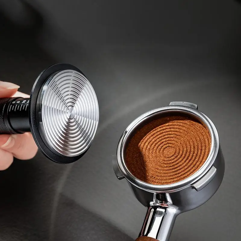 Coffee Tamper Impact 4 Spring Constant Pressure 30lb 51mm 53mm 58mm For Breville Espresso Accessory Barista Tool 304 Stainless▪