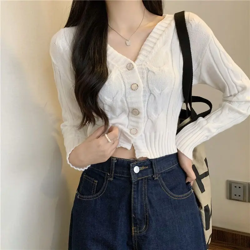 

Sweaters Jumpers Cardigans Womens Knitted Woman American Style Letterman Patch Varsity Campus College Preppy Academy Student Ins