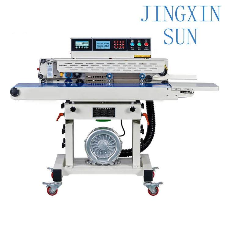 TEPPS 280XQP for Vacuum Sealer Machine for Food Packaging Continuous Heat Sealer Aluminum Foil Sealing Machine with Date Code