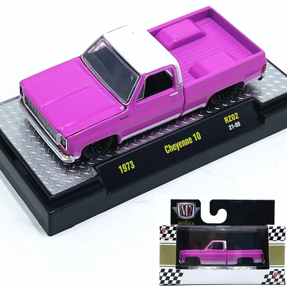 

M2 car model 1:64 1974 Cheyenne10 pickup truck simulation alloy car model collection