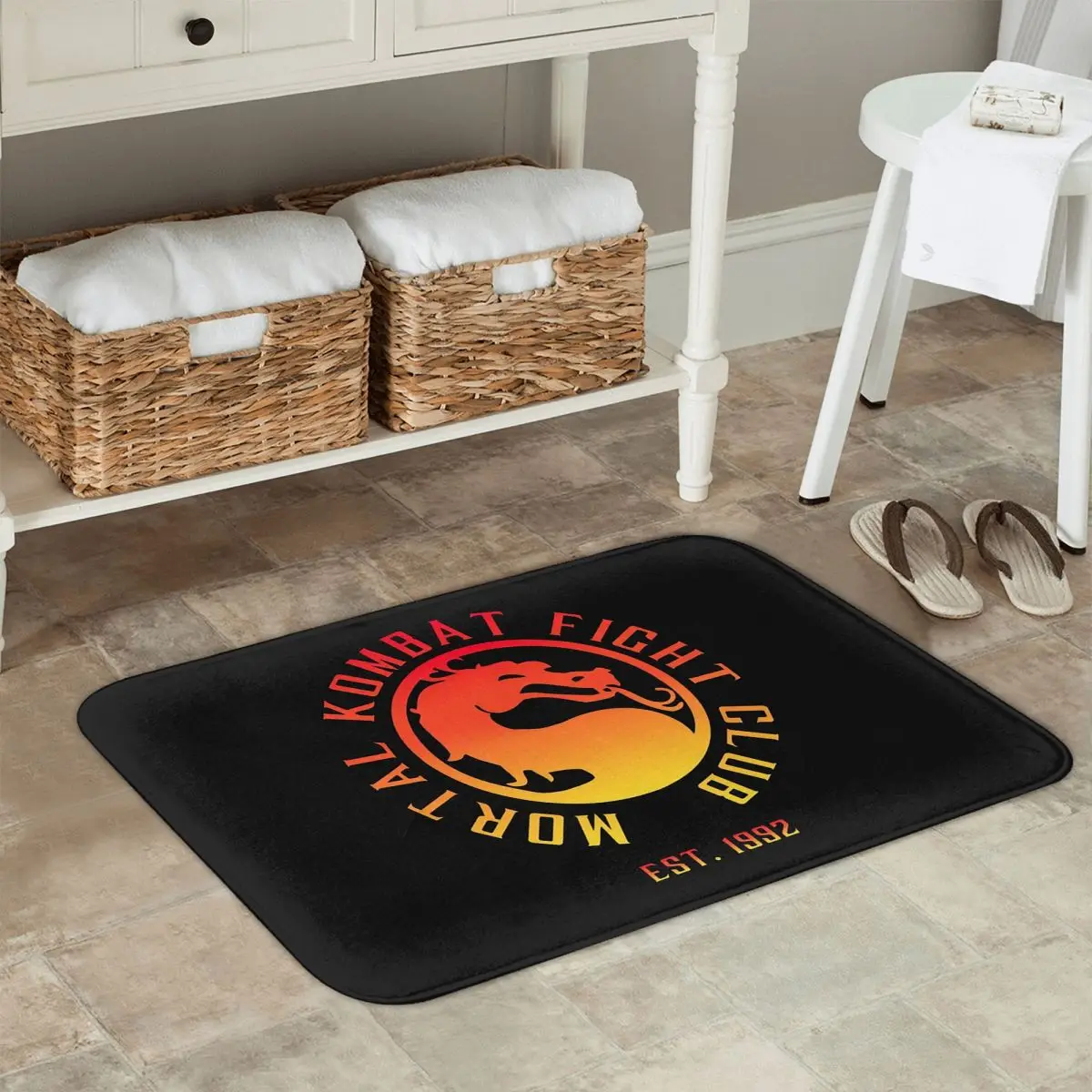Mortal Kombat Anti-slip Doormat Floor Mat Washable Carpet Rug for Kitchen Entrance Home Bathroom Living room Footpad Mats