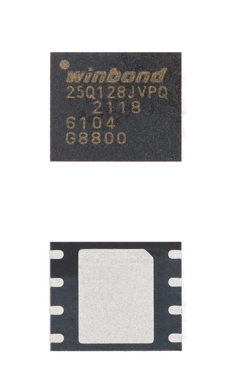2pcs W25Q128JVPIQ Serial Flash Memory Chip 128Mbit SPI Interface WSON-8 3V IC For Embedded Industrial Brand New and Original