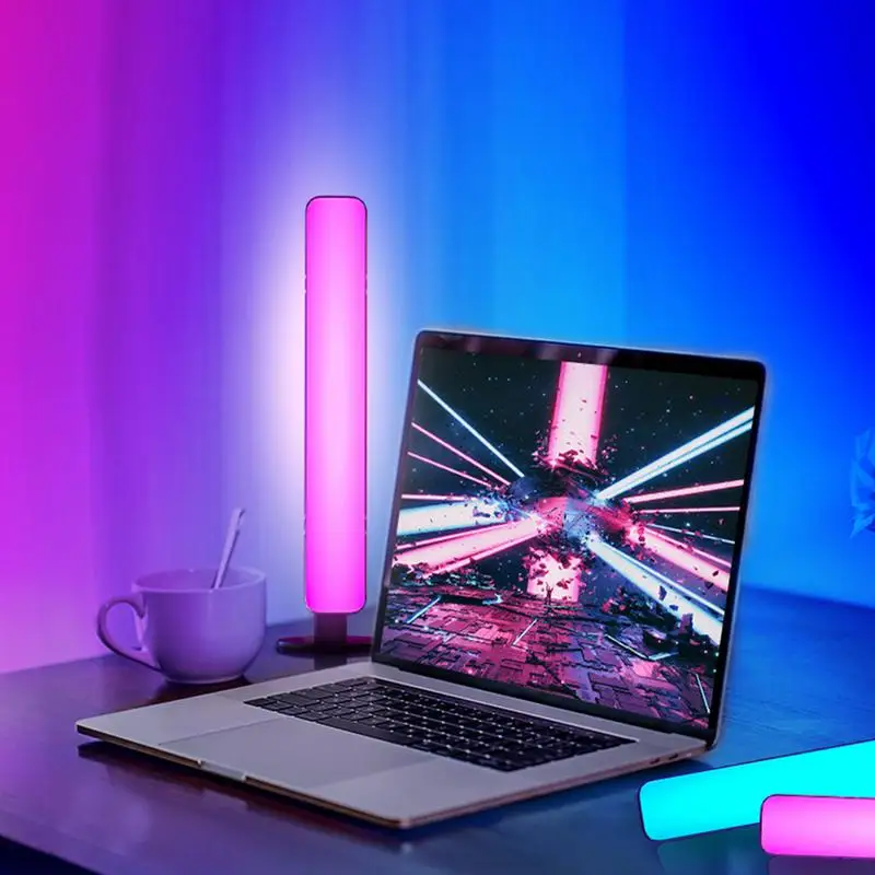 أضواء اللعبة للمكتب التحكم عن بعد المزاج مصباح التحكم عن بعد اللون تغيير الموسيقى RGB الإضاءة المحيطة لمكتب مراقبة غرفة الكمبيوتر