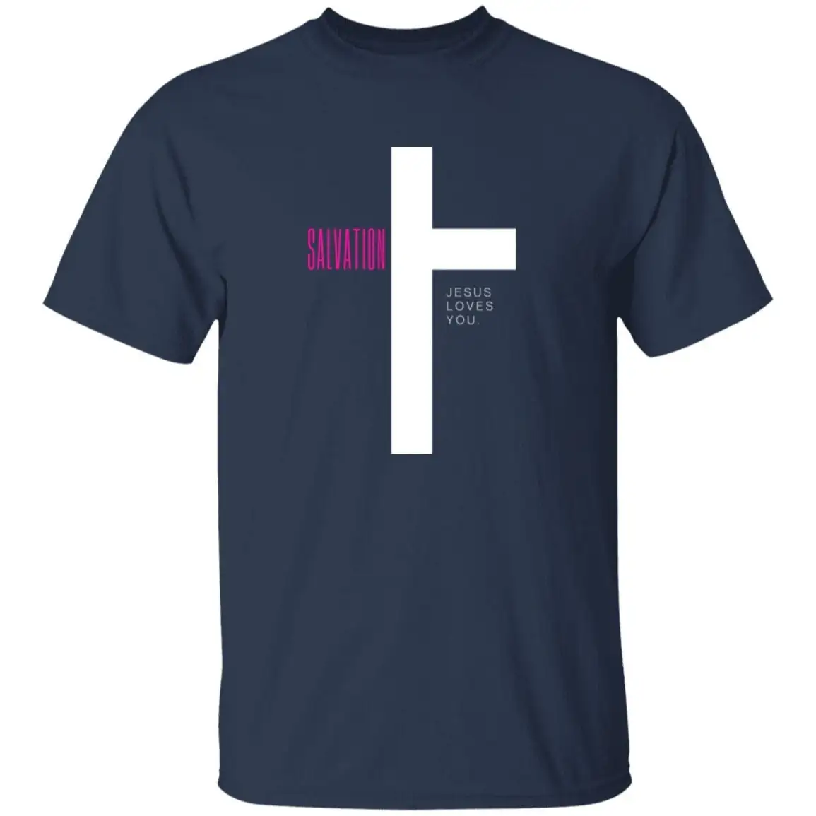 Redeeming Cross T Shirt Divine Salvation Jesus Loves You Faith Quote Church Religious Christian