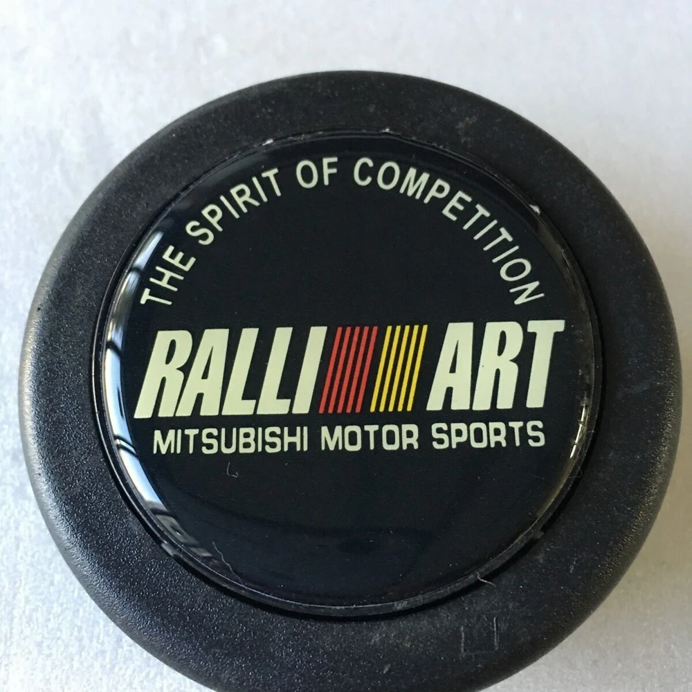 JDM-bocina Universal Rallyart para volante de coche de carreras, botones para volante, para JDM Mitsubishi EVO