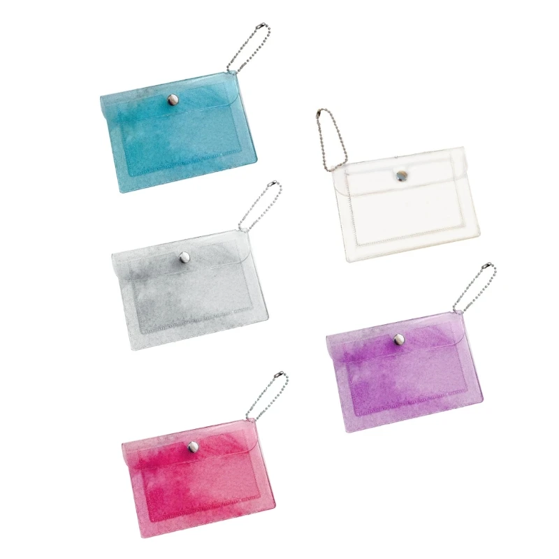 

Модный прозрачный чехол для карт из ПВХ, деловой держатель для кредитных карт для женщин и мужчин, кошелек для монет для кошелек