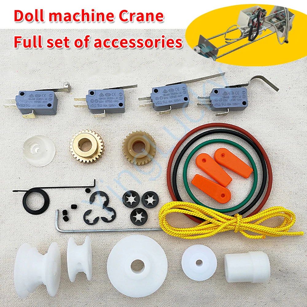 10 Piece Crane Machine Parts Claw Machine Kit Parts Micro Switch Crane Rope Rope Gear Crane Machine Parts For Crane Machine