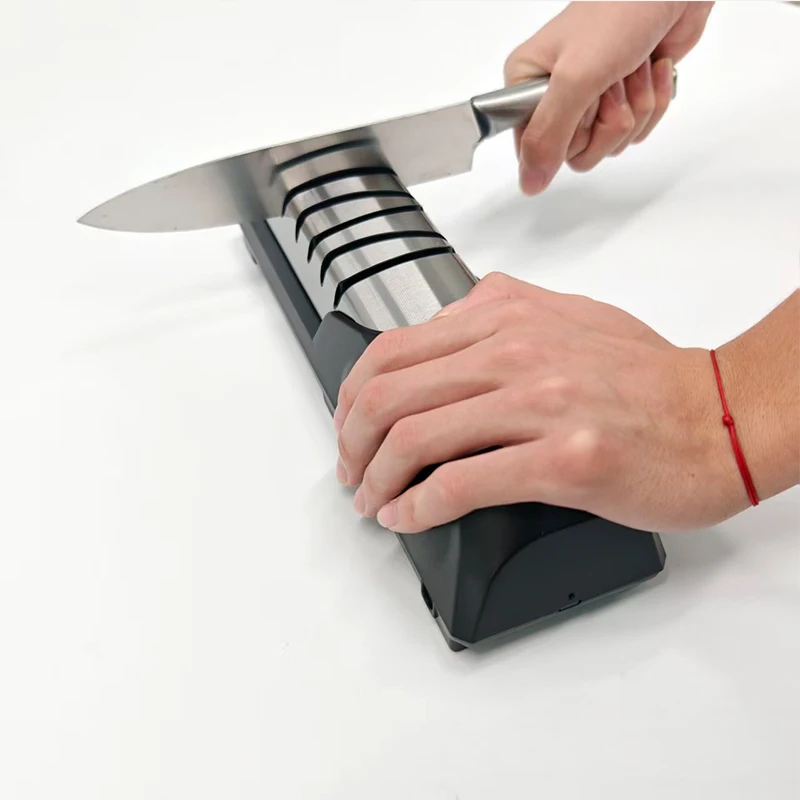 Multi-functional Electric Knife Sharpener Kitchen Sharpening System Diamond Ceramic Grinding Three Gears Safe Sharpening