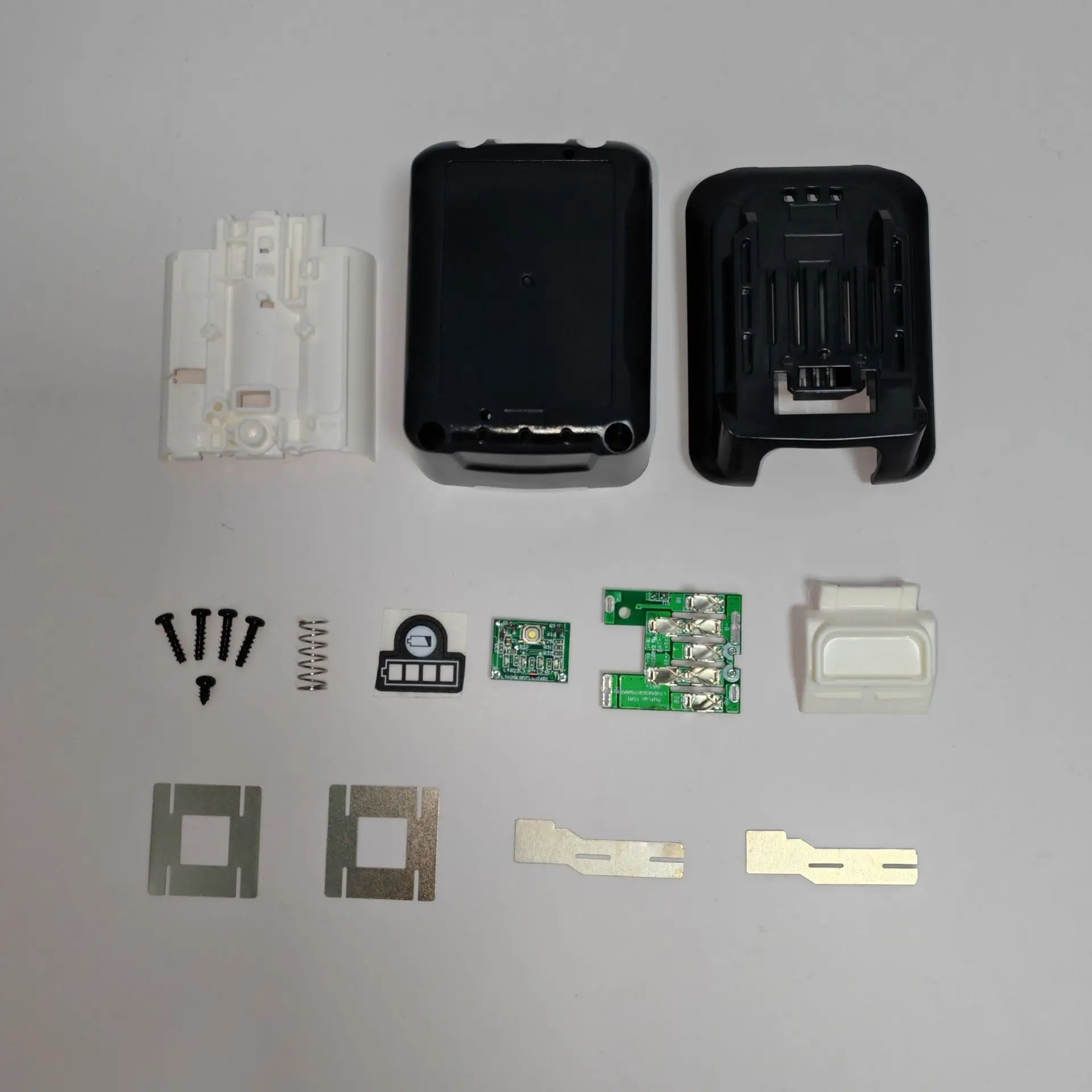 

2pcs12V tool battery box sleeve 6-core 18650 with lamp Diy BL1041B 12V 5.0Ah 4.0Ah 6.0Ah replace Makita 12V original battery.