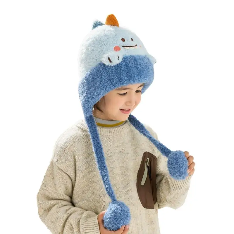 Anime Hello Kitty Kawaii Hat Sanrio Cartoon Melody Children New Cute Plush Thicken Windproof Ear Protection Warm Soft Hat Gift