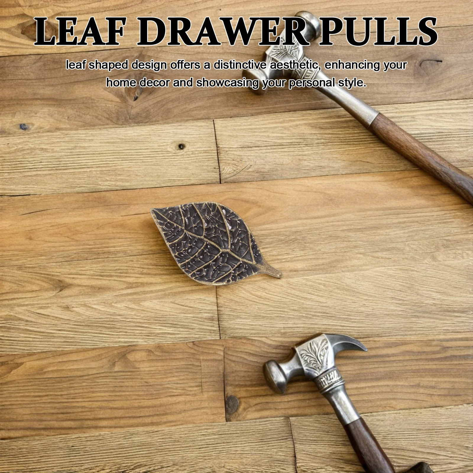 3 قطعة شكل ورقة مقابض للخزانة ديكور المنزل درج يسحب خزانة مضمد خزانة مقابض لقطع الأثاث ورقة شكل مقبض مقابض #1