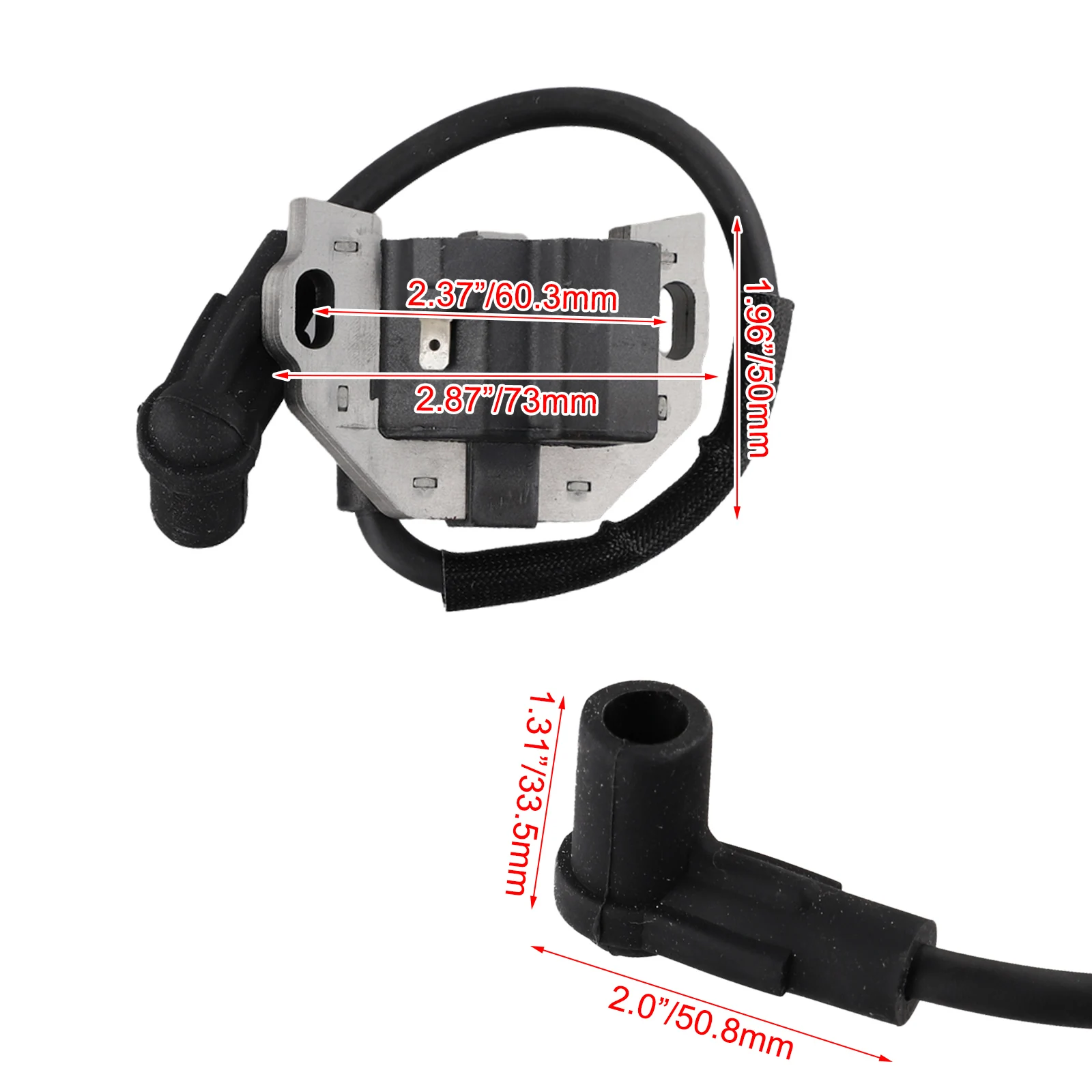 

Запчасти для газонокосилок: Катушка зажигания (металлическая) для моделей X310, X320, X350R, X354, длина в мм