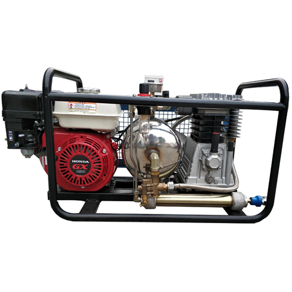 

HPDMC 3.75kw 5HP Scuba Diving Air Compressor Pump 250L/Min Gasoline Driven Snorkeling Hose+Regulator