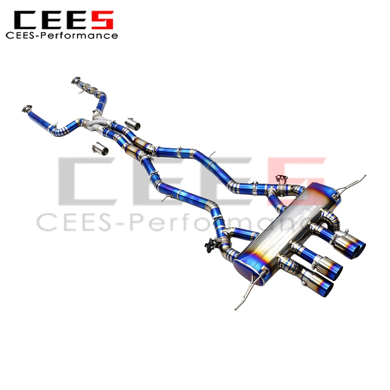 CEES Valvetronic Catback with Z Pipe for BMW M3/M4 G80/G82 3.0T 2021-2026 Equal Length Dual Mid Pipe Exhaust