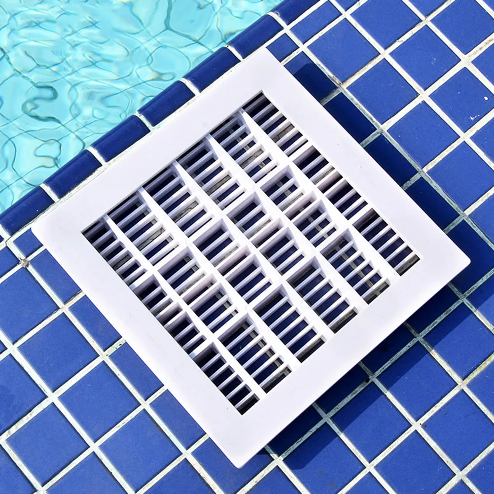 Drenador de Fondo para Piscina de 9 Pulgadas, Cuadrado, de Plástico Premium, para Piscinas, Spas y Acuarios, Fácil de Limpiar