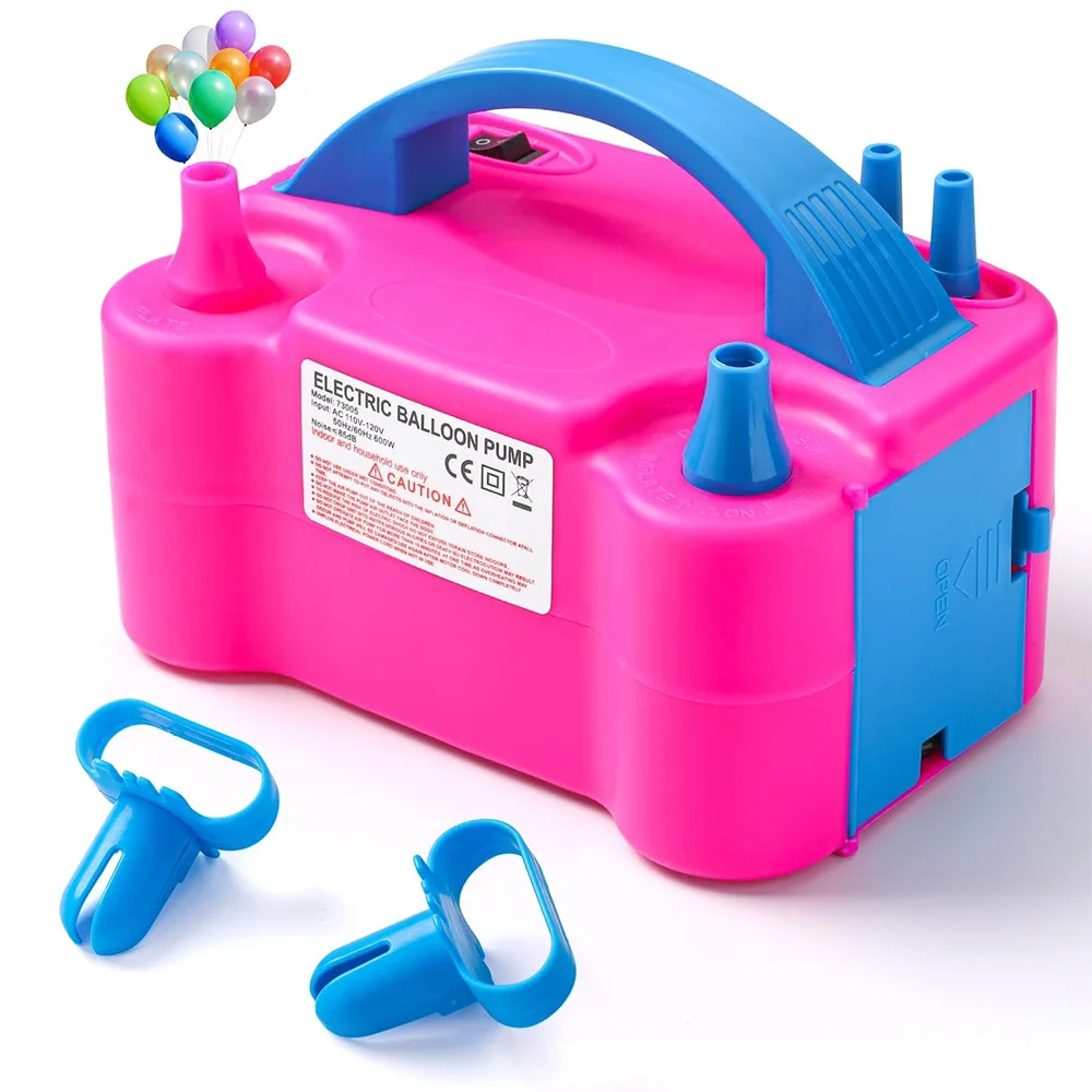 Electric Balloon Inflator Balloon Inflator Pump Can Inflate Two At The Same Time Has Two Modes Good For Decorating The Room