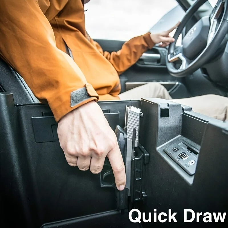1pc Ultra-Strong Quick Draw Magnetic Mount Holster - Safe, Swift Access for Home, Wall, Desk - Discreet Concealed Magnet Holder