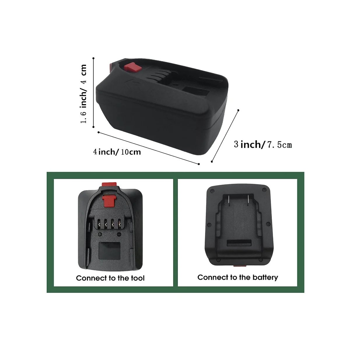 محول بطارية A57G لبطارية سلسلة Dewalt 20 فولت DCB لبطارية ليثيوم Bosch 18 فولت PBA لأداة Bosch الخضراء