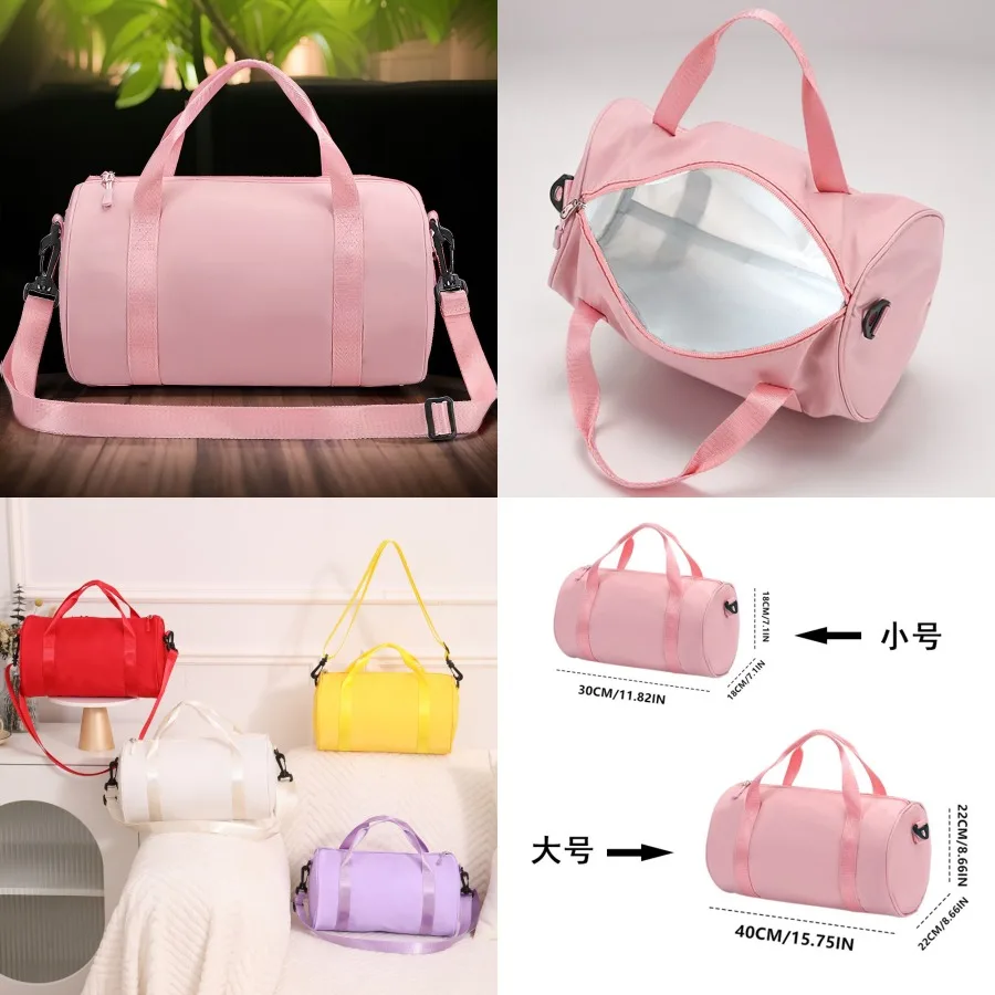 

【Новый стиль】Модная сумка для танцев, йоги, латиноамериканских танцев, балета, фитнеса, спортивная сумка для хранения одежды и обуви, водонепроницаемый рюкзак, сумка-бочонок.