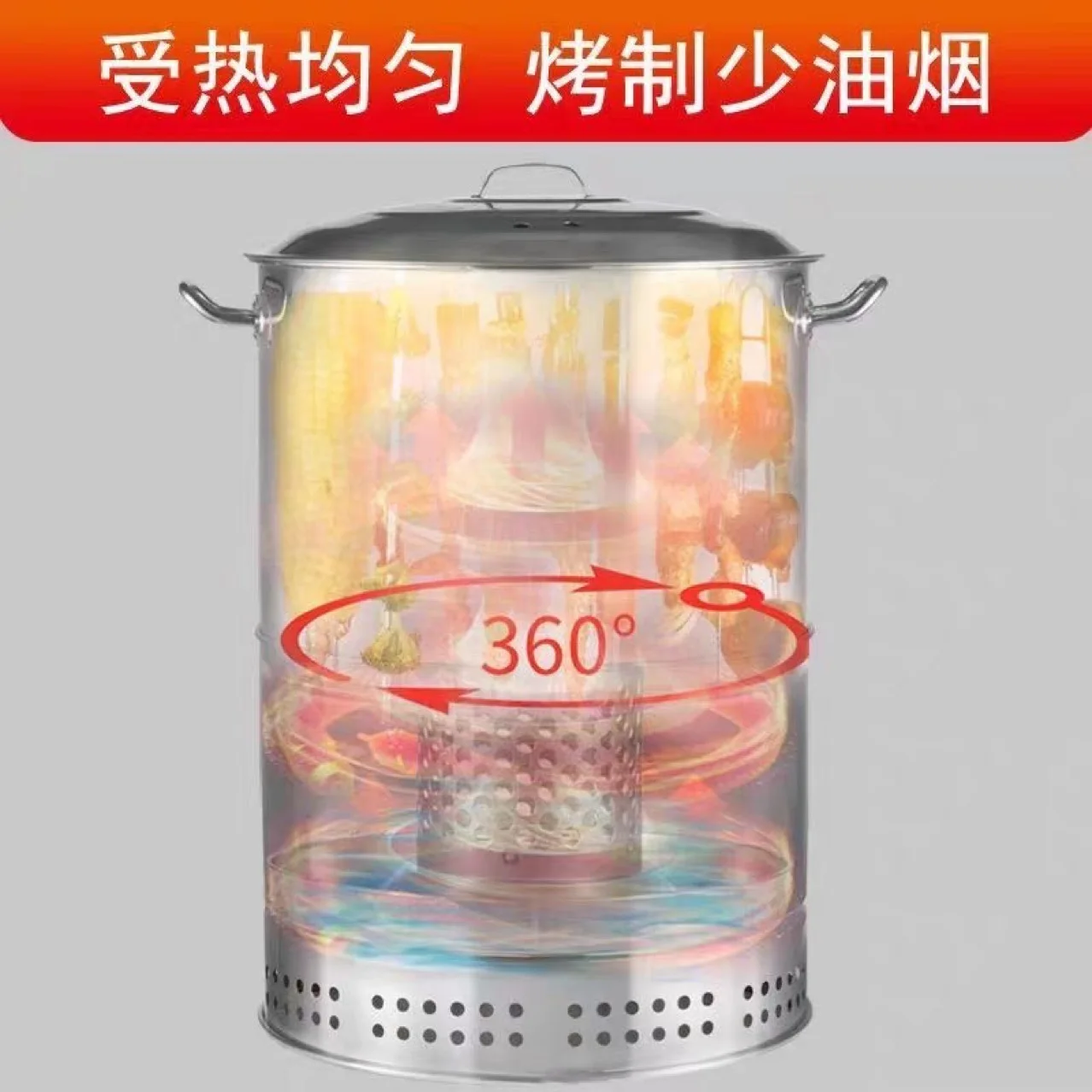 Hanging grill, barbecue grill, outdoor barbecue stove, skewer grill, merchant bacon, charcoal, outdoor roast duck, roast chicken