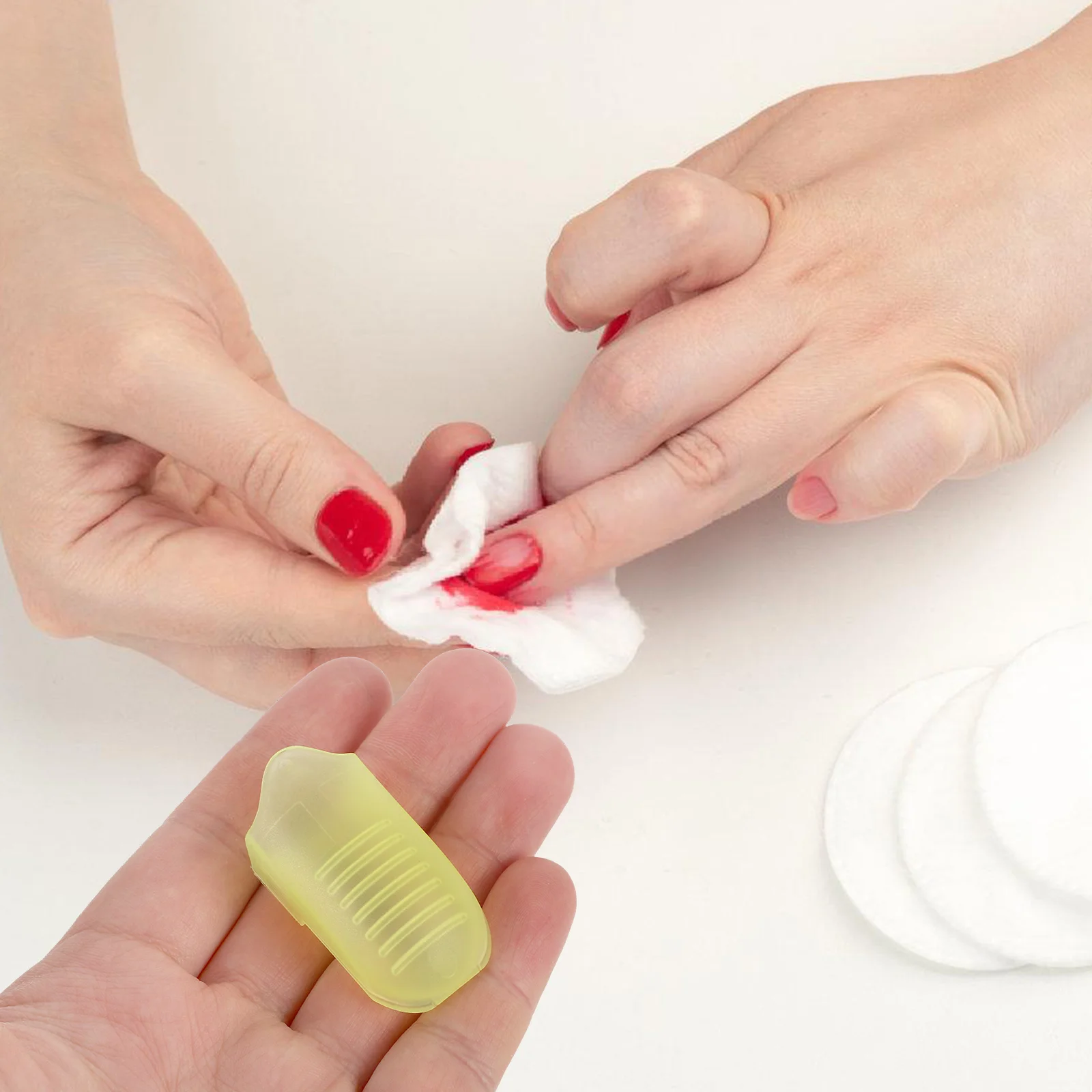 

10Pcs Nail Remover Wrap Tool Adjustable Plastic Nail Clip for Gel Acrylic Polish Remover Cap Clip Travel Size Snail Polish