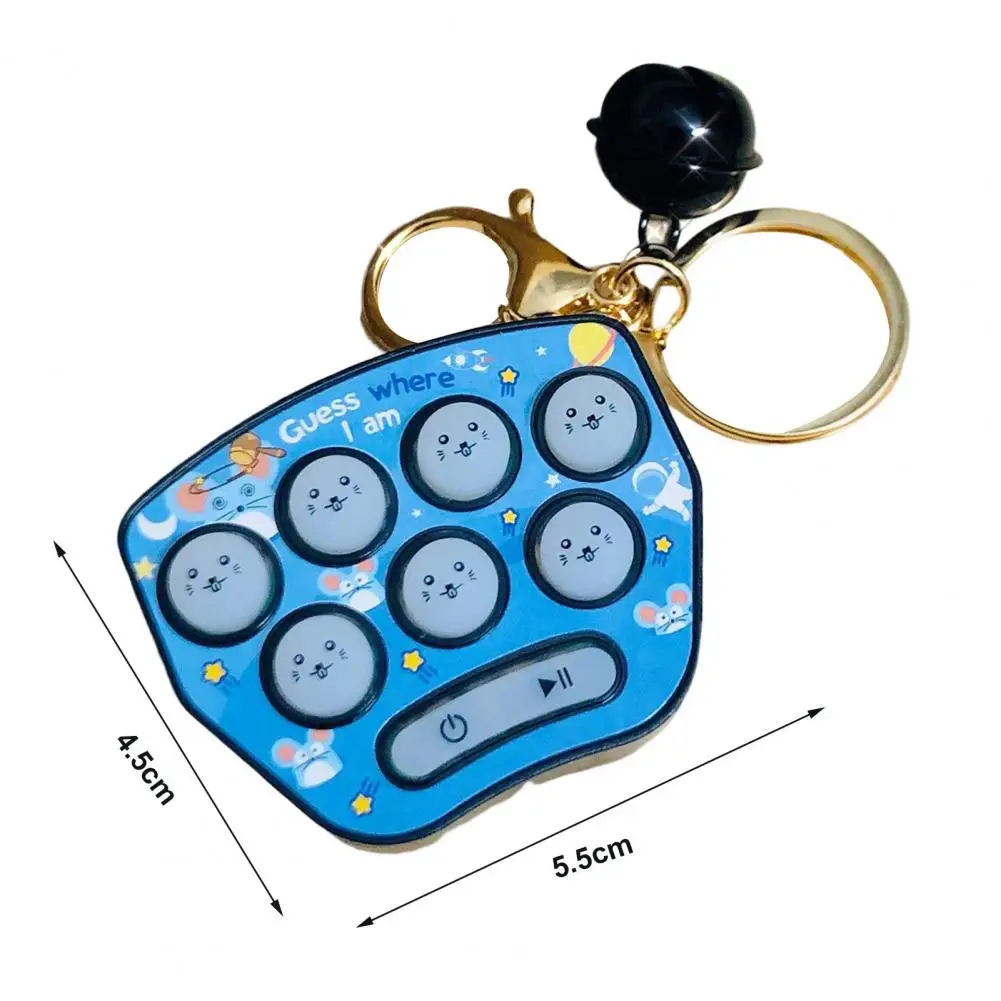แบบพกพาขนาดเล็กของเล่นบีบอัดเกม Whack A Mole พวงกุญแจ permainan Teka-teki คอนโซลสำหรับเด็กของเล่นปลายนิ้วง่ายเครื่องเล่นเกมมือถือ