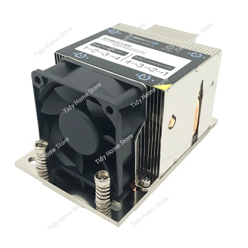 Supports SP3/AMD multi-platform CPU cooler, air-cooled high-performance copper base thermal grease aluminum fin cooler