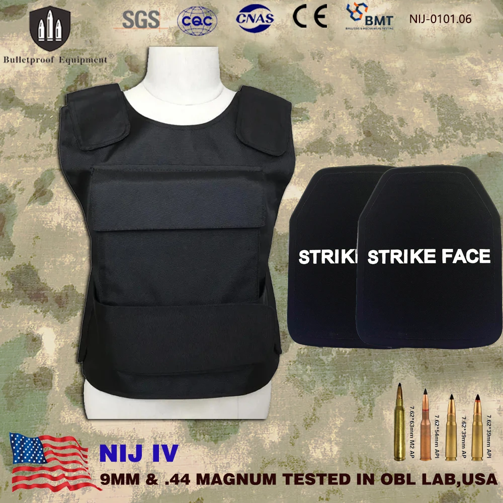 ISO Lightweight Real Level Ultra-comfortable Concealed Hidden Inside USA Ceramic Bod y Armor bulletproof vest 7.62mmAPI AK47 M22