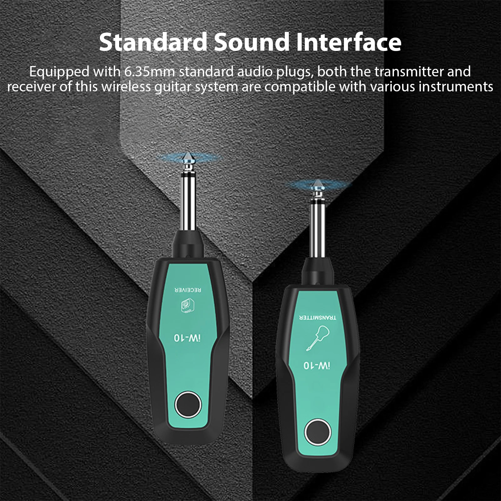 Bezprzewodowy system gitarowy DK 2.4G Zestaw nadajnika i odbiornika gitarowego z możliwością ładowania Transmisja w czasie rzeczywistym